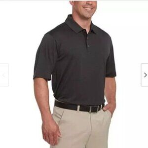 Bolle Men's Wicking Golf Performance Polo Shirt Black Size: XXL